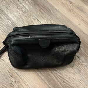 Osgoode Marley Leather Black Men's Toiletry Bag